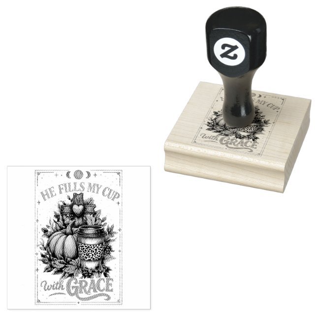 Er füllt meinen Cup.. Gummistempel (Stempel)