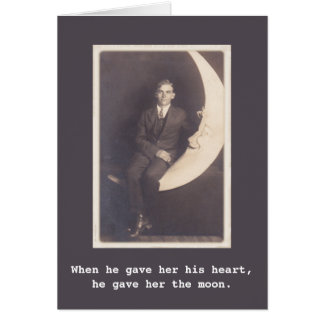 Er gab ihr den Mond Vintages Foto