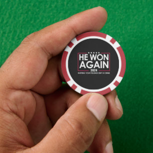 Er gewann 2024 wieder Trump Inaguration 2025 Pokerchips