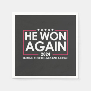 Er gewann 2024 wieder Trump Inaguration 2025 Serviette