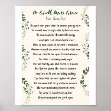 Er gibt mehr Grace Matte Poster