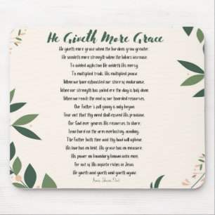 Er gibt mehr Grace Mouse Pad Mousepad