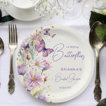Er gibt mir Brautparty mit Schmetterlingen Pappteller<br><div class="desc">Er gibt mir Schmetterlinge verzaubert Garten Frühjahr Brautparty gedruckte Papier Teller Vorlage personalisiert Geschirr Dekoration,  Pastel lilac Lavendel lila Gartenfrühlingsblumen und Schmetterlinge gedruckte personalisierte Servietten für Schmetterling-Thema Brautparty</div>