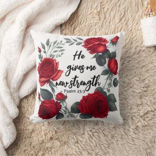 Er gibt mir neue Kraft Kissen