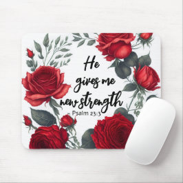 Er gibt mir neue Kraft Mousepad