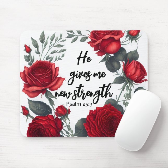 Er gibt mir neue Kraft Mousepad (Mit Mouse)