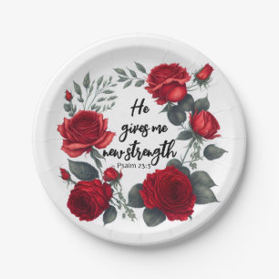 Er gibt mir neue Kraft Pappteller