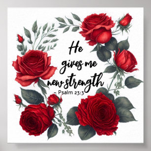 Er gibt mir neue Kraft Poster