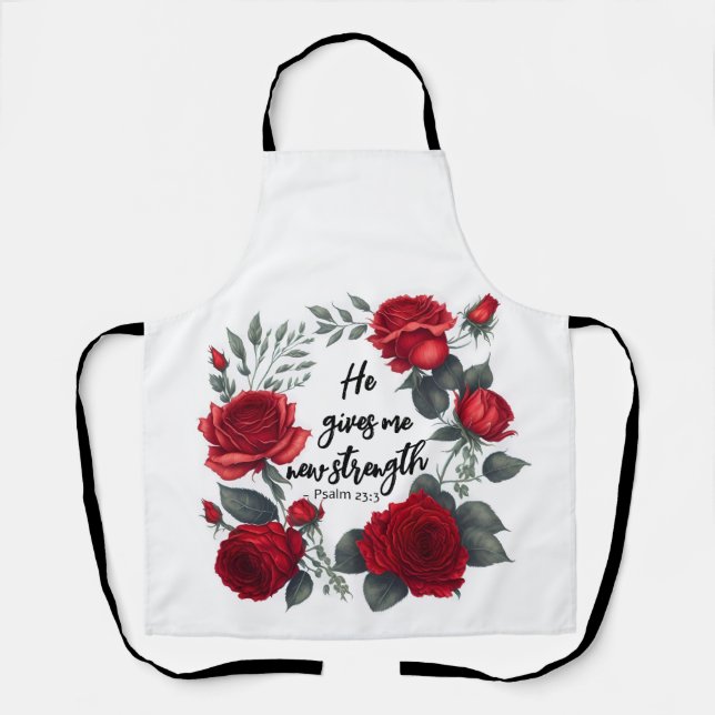 Er gibt mir neue Kraft Schürze (Vorderseite)