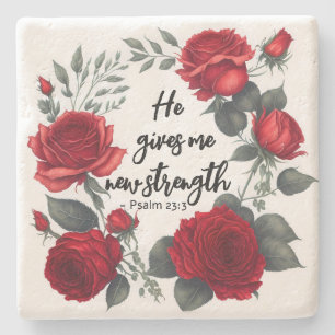 Er gibt mir neue Kraft Steinuntersetzer