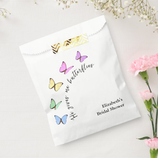 Er gibt mir Schmetterlinge Brautparty Geschenktütchen (Versiegelt)