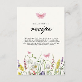 Er gibt mir Schmetterlinge Brautparty Rezept Begleitkarte