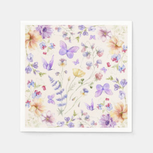 Er gibt mir Schmetterlinge Brautparty Serviette