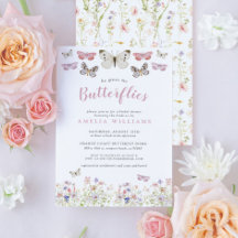 Er gibt mir Schmetterlinge pinkfarbenes Brautparty