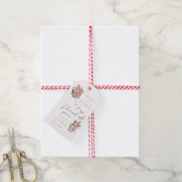 Er gibt mir Schmetterlinge Tea Floral Dusche Gefal Geschenkanhänger