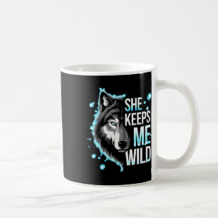 Er hält mich sicher, sie hält mich wild Trend Cool Kaffeetasse