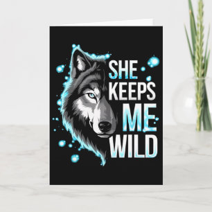 Er hält mich sicher Sie hält mich wild Trend Cool Karte