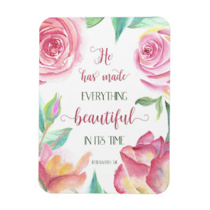 Er hat alles schönes Ecclesiastes 3:11 gemacht Magnet