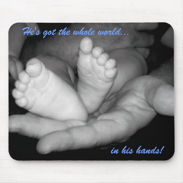 Er hat die ganze Welt in seinen Händen Mousepad (Vorne)