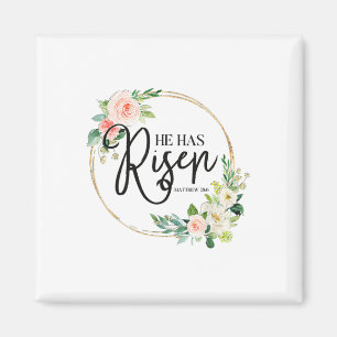 Er hat Matthew 286 Flora Christlich Ostern Da Magnet
