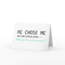 Er hat mich gewählt, aber er steckt bei uns fest