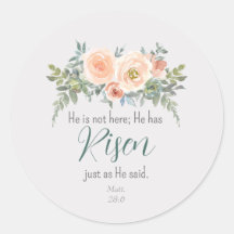 Er hat Riser Osterfloral Peach Green Watercolor