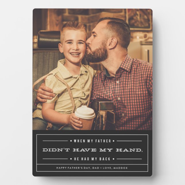 Er hatte meinen Hintervater zum Tag geklaut Fotoplatte (Vorderseite)