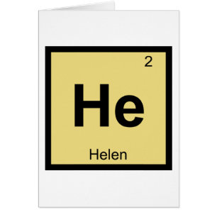 Er - Helen der Troy Chemistry Periodic Table Symbo