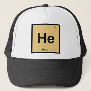 Er - Hera Göttin Chemie Periodensystem Symbol Truckerkappe