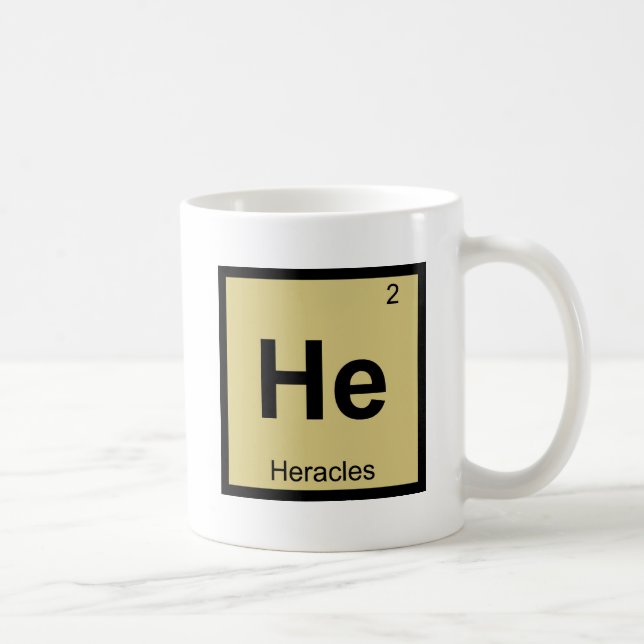 Er - Heracles Greece Chemistry Periodic Table Tasse (Rechts)