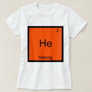 Er - Herzog lustiger Chemie-Element-Symbol-T - T-Shirt