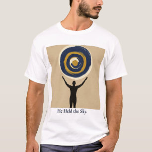 Er hielt den Himmel - Abstrakte Kunst des Vaters T-Shirt