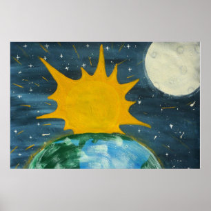 ER HING THE SUN UND DEN MOND POSTER