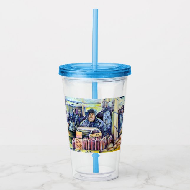 Er hörte, was ich sah acryltrinkbecher (Vorderseite)