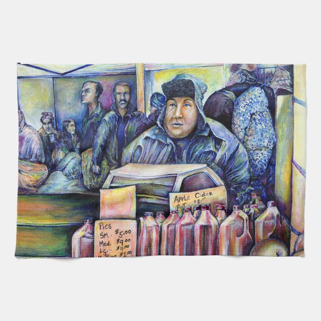 Er hörte, was ich sah geschirrtuch (Horizontal)