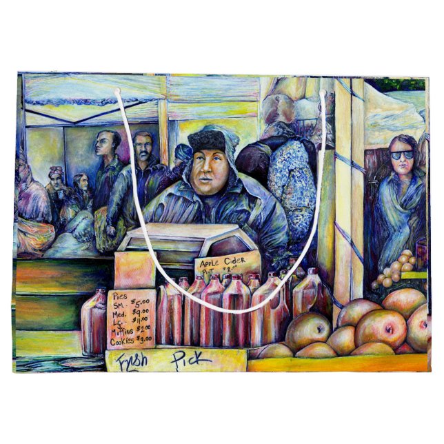 Er hörte, was ich sah große geschenktüte (Rückseite)