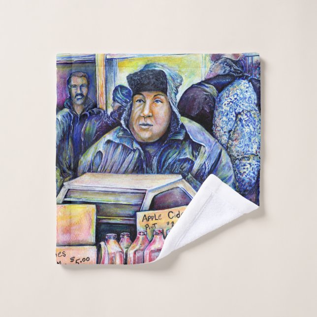 Er hörte, was ich sah waschlappen (Waschlappen)