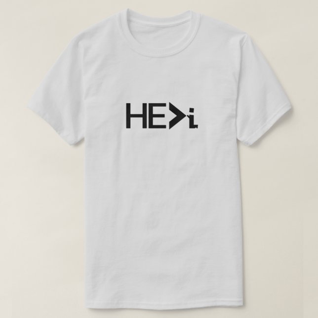 ER>I KNNELING PRAYING - ER GRÖSSER ALS SCHWARZ T-Shirt (Design vorne)