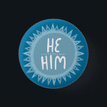ER / IHM Pronouns Sun Pride handletted Blue Button<br><div class="desc">Dekorieren Sie Ihr Outfit mit diesem coolen Kunstknopf. Macht ein großartiges Geschenk! Sie können ihn anpassen und auch Text hinzufügen. Karo in meinem Shop für viel mehr Farben und Muster! Lass mir Bescheid,  wenn du auch etwas Gewohntes willst.</div>