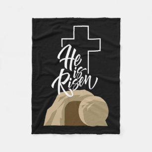 Er ist 3 Tage Risen Jesus Christus glücklichen Ost Fleecedecke