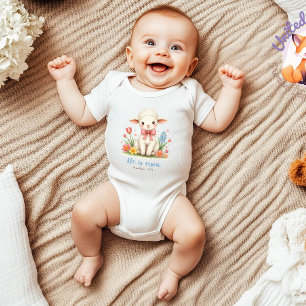 Er ist auferstanden, Bibelvers, Religiöse Ostern B Baby Strampler
