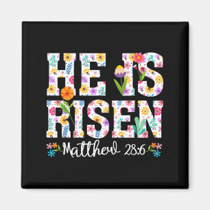 Er ist auferstanden Boho Ostern christlich Jesus Magnet