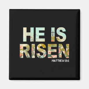 Er ist auferstanden Boho Ostern christlich Jesus Magnet