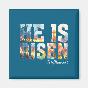 Er ist auferstanden Boho Ostern christlich Jesus Magnet