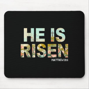 Er ist auferstanden Boho Ostern christlich Jesus Mousepad