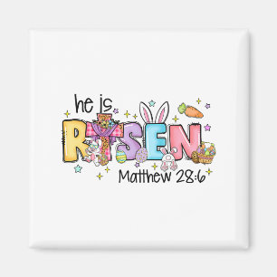 Er ist auferstanden Christlicher Jesus Bibelvers H Magnet