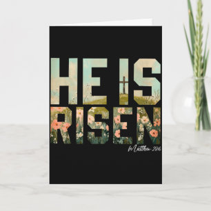 Er ist auferstanden Christliches Kreuz Jesus Bibel Karte