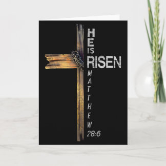 Er ist auferstanden Christliches Kreuz Jesus Bibel Karte