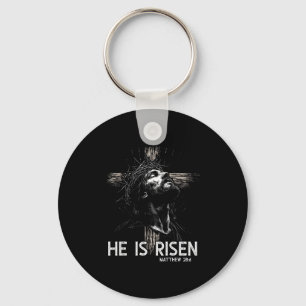 Er ist auferstanden Christliches Kreuz Jesus Bibel Schlüsselanhänger