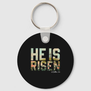 Er ist auferstanden Christliches Kreuz Jesus Bibel Schlüsselanhänger